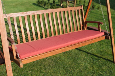 Garden Market Place Garden Furniture Cushion- Cushion For 3 Seater Swing Seat Or Large Garden Bench -Terracotta from B&Q