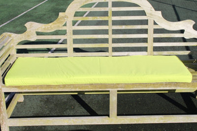 Garden Market Place Garden Furniture Cushion- Cushion For 3 Seater Swing Seat Or Large Garden Bench- Lime Green from B&Q