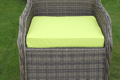Garden Market Place Garden Furniture Cushion- Armchair Seat Pad For Large Garden Chair In Lime Green from B&Q