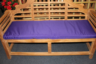 Garden Market Place Garden Furniture Cushion- 3 Seater Garden Bench Cushion In Purple from B&Q