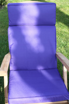 Garden Market Place Garden Furniture Cushion- Recliner Cushion For Large Garden Chair In Purple from B&Q