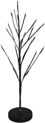 Garden Market Place Snowy Brown Birch Christmas Twig Tree 60Cms Tall With 24 Warm White Low Voltage Led Lights With Transformer from B&Q