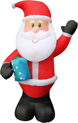 Inflatable Father Christmas Santa With Low Voltage Led Lights & Transformer 3M Tall- Indoor Or Outdoors from B&Q