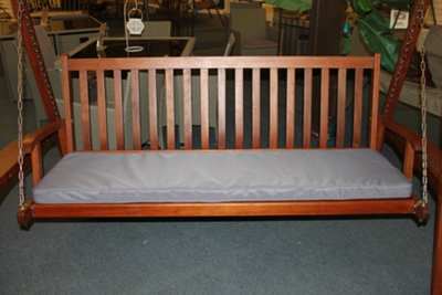 Garden Market Place Garden Furniture Cushion- 3 Seater Swing Seat Or Large Bench Cushion In Grey from B&Q