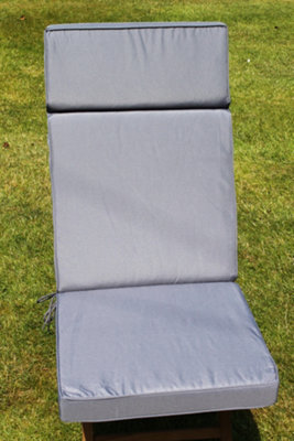 Garden Market Place Garden Furniture Cushion- Recliner Cushion For Large Garden Chair In Grey from B&Q