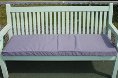 Garden Market Place Garden Furniture Cushion- 3 Seater Garden Bench Cushion In Light Grey from B&Q