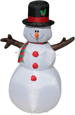 Inflatable Christmas Snowman With Low Voltage Led Lights With Transformer 1.8M Tall- Indoor Or Outdoors from B&Q