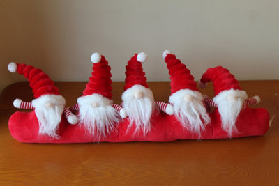 - Christmas Draught Excluder With Red Gonk Design