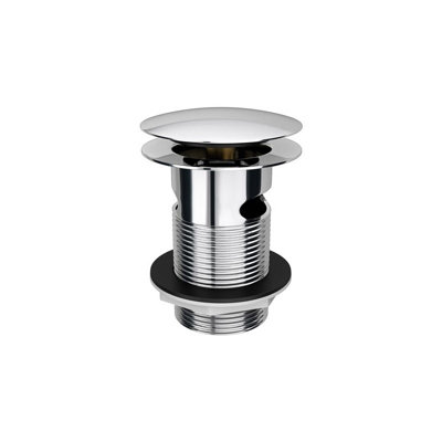 Keyplumb Bathroom Pop Up Click Clack Basin Sink Metal Slotted Clicker Waste