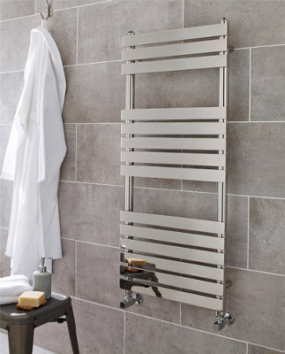 Kartell Memphis Designer Chrome Straight 600 X 1200mm Heated Towel Rail Warmer Radiator from B&Q