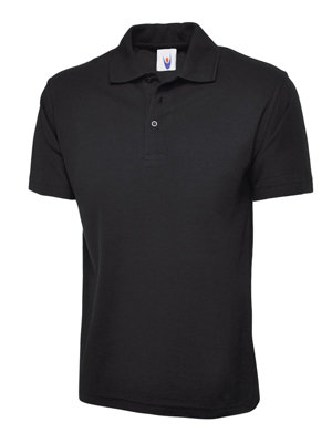 Uneek - Unisex Classic Poloshirt - 50% Polyester 50% Cotton - Size Xl Black