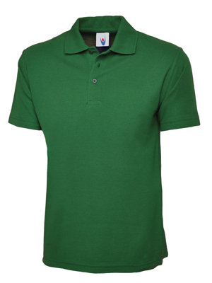 Uneek Green - Unisex Classic Poloshirt - 50% Polyester 50% Cotton - Kelly - Small