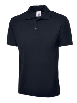 Uneek - Unisex Classic Poloshirt - 50% Polyester 50% Cotton - Navy - Size Xl