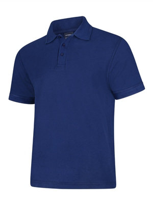 Uneek - Unisex Deluxe Poloshirt - 50% Polyester 50% Cotton - French Navy - Small