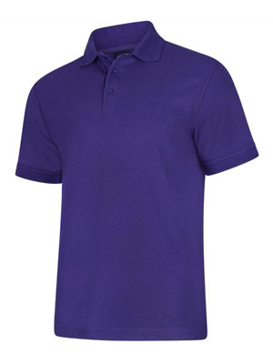 Uneek - Unisex Deluxe Poloshirt - 50% Polyester 50% Cotton - Size 4XL Purple