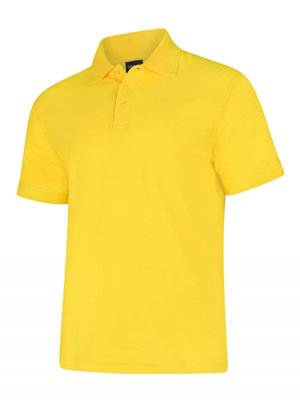 Uneek - Unisex Deluxe Poloshirt - 50% Polyester 50% Cotton - Size Xl Yellow