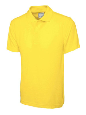 Uneek - Unisex Ultra Cotton Poloshirt - Reactive Dyed - - Size 3XL Yellow
