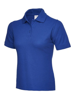 Uneek - Unisex Ultra Cotton Poloshirt - 100% Ring Spun Combed Cotton - Royal - Medium