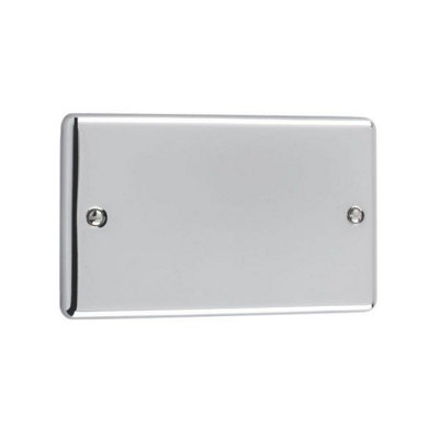 Windsor 2G Blanking Plate Polished Chrome from B&Q