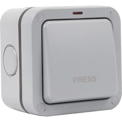 Uep Safeguard Retractive Switch Weatherproof from B&Q