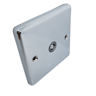 Windsor 1G T.v. Point Polished Chrome Grey Trim from B&Q