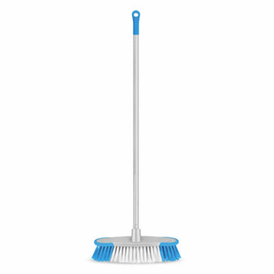 Celino Kitchen Broom Soft Sweeping Brush Head Handle Garden Floor Sweeper Cleaning from B&Q