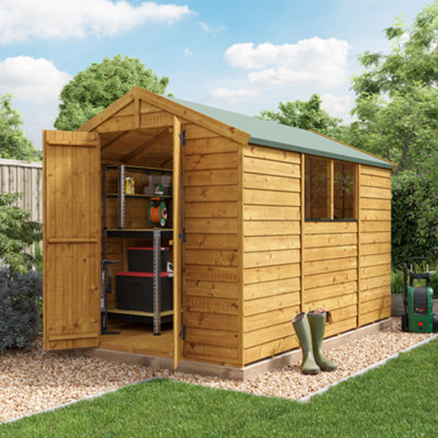 Billyoh Keeper Overlap Apex Wooden Shed - 10X6 - Windowed-27186 