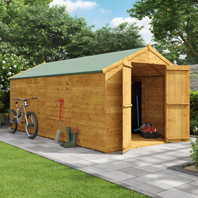 Billyoh Master Tongue And Groove Apex Wooden Shed - 16X8 - Windowless