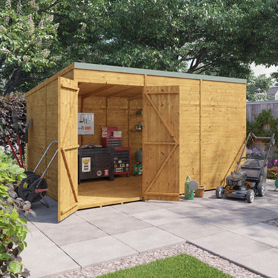Billyoh Expert Tongue And Groove Pent Workshop - 12X8 - Windowless
