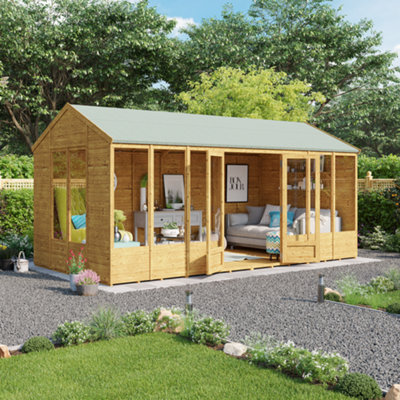 Billyoh Petra Tongue And Groove Reverse Apex Summerhouse - 16X8