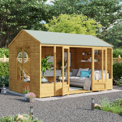 Billyoh Petra Tongue And Groove Reverse Apex Summerhouse - 12X8