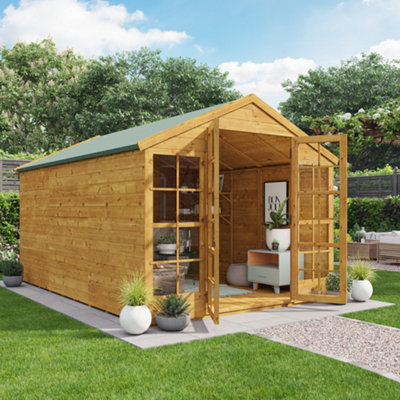 Billyoh Harper Tongue And Groove Apex Summerhouse - 12X8-27273 