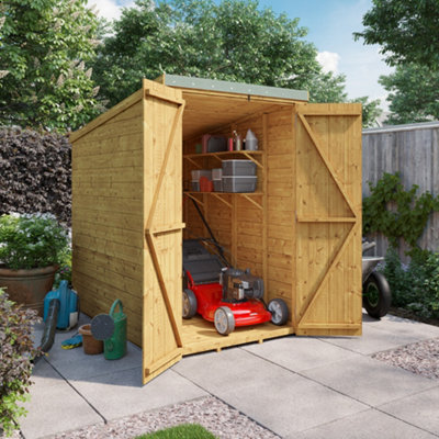 Billyoh Master Tongue And Groove Pent Wooden Shed - 4X6 - Windowless