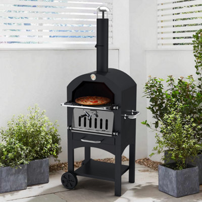 Billyoh Pizza Oven, Chimney Smoker & Charcoal Bbq - 3-In-1