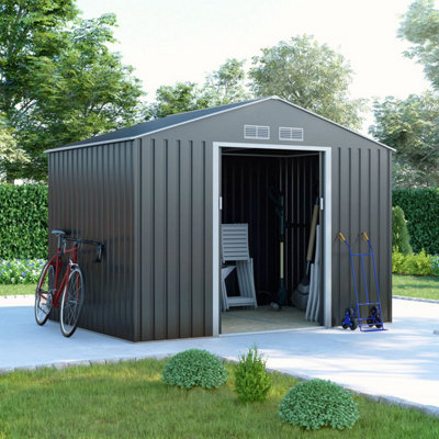 Billyoh Portland Apex Metal Shed Including Foundation Kit - 9 X 6