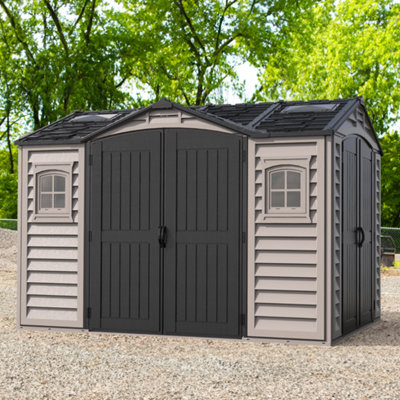 StoreMore Saffron Apex Plus Vinyl Shed - 10.5X8Ft