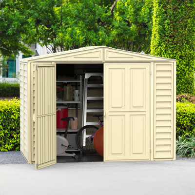 StoreMore Saffron Vinyl Shed With Foundation Kit - 8X8