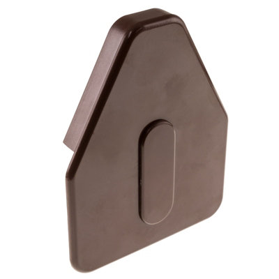 Molan UK Heavy Duty Self-Supporting Glazing Bar Rafter Conservatory Roof Spar End CapChocolate Brown from B&Q