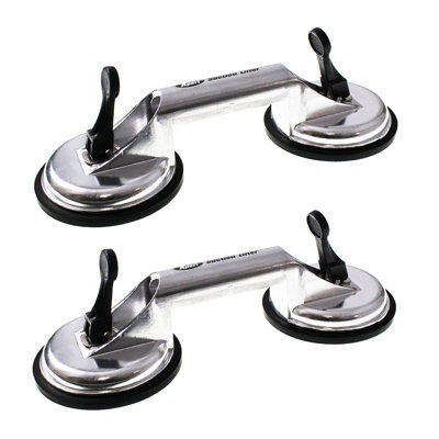 Window Ware Xpert Double Cup Glass Suction Lifter (2 Pack) from B&Q