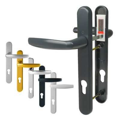 Hoppe Duraplus Atlanta 1530/3831N Lever Door Handles (Short)Anthracite Grey from B&Q
