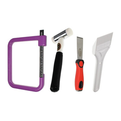 Window Ware Glass GaugeHammerShovel & ChiselGlazing Tool Kit from B&Q