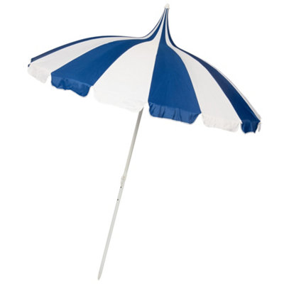 Soake Garden Pagoda ParasolNavy & White from B&Q