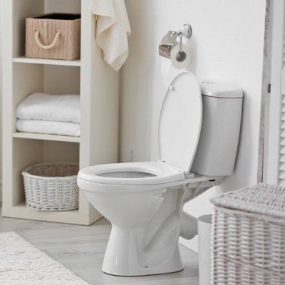 Rts Top Fix White Soft Close Toilet Seat W/ Quick Release Hinges