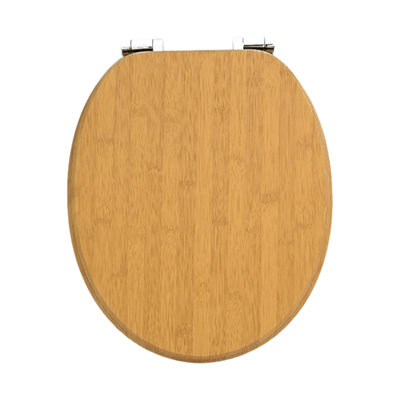 Rts Bamboo Mdf Soft Close Toilet Seat from B&Q
