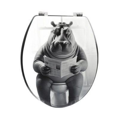 RTS Hippo Mdf Animal Novelty Toilet Seat from B&Q