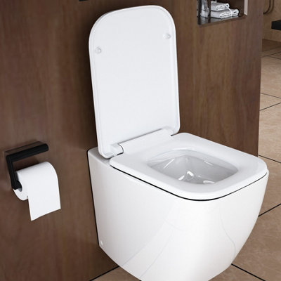 Rts Compact Square 340 Toilet Seat from B&Q