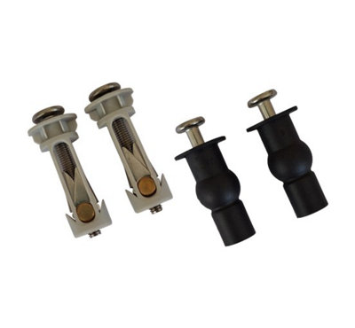 RTS Top Fix Toilet Seat Grommet SetUniversal Fixing Kit2 Pack from B&Q