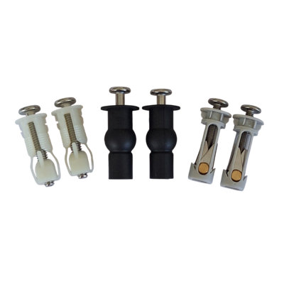 RTS Top Fix Toilet Seat GrommetsWell Nuts3 Pack from B&Q
