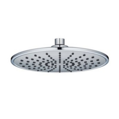 Round Fixed Showerhead 230mm Chrome from B&Q