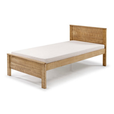Amani Denver Rustic Walnut 4Ft Small Double Solid Pine Bed Frame